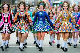 Irish contemporary dancers performing on modern stage